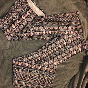 Print flare pants
